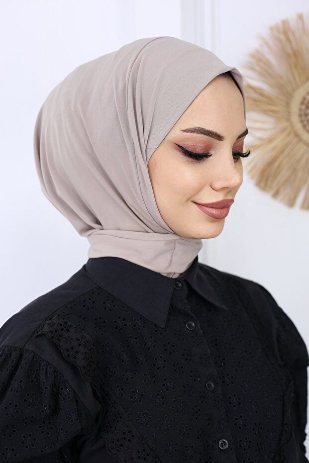 Ready Practical Hijab Daily and Pool Cap with Snap Fasteners