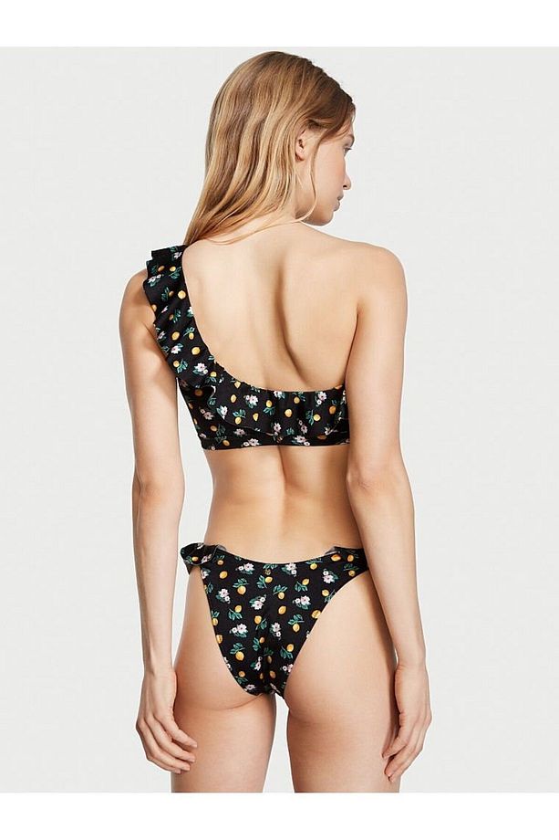 Fırfırlı Tek Omuzlu Bikini Üstü - 2