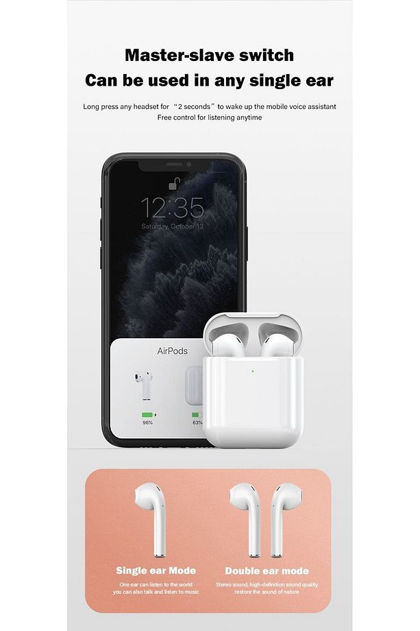 T2 Pro Ios Ve Andorid Uyumlu 2.nesil Premium Kalite Tws Bluetooth Kulaklık - 3