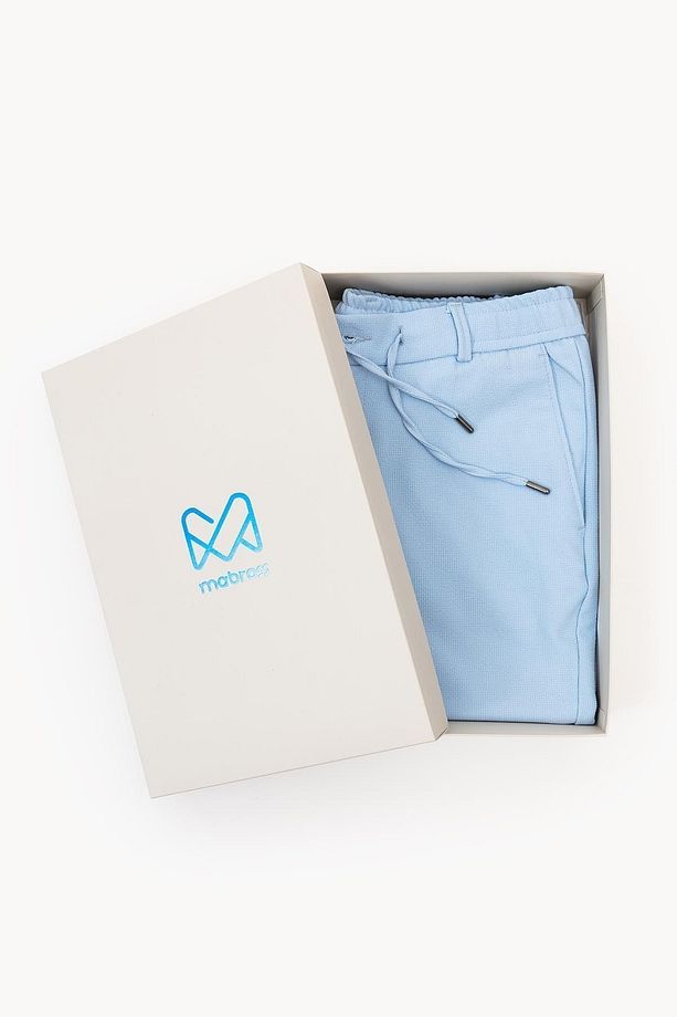 Erkek Su Mavisi Jogger Fit Şort - 6