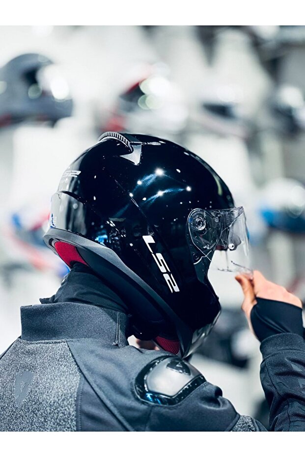 Rapıd Parlak Siyah Kask - 3