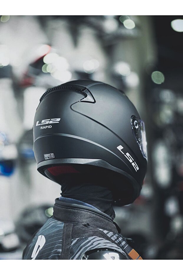 Rapıd Mat Siyah Kask - 4