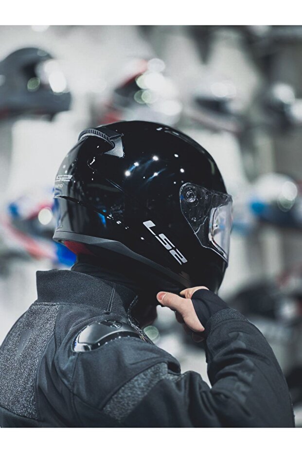 Rapıd Parlak Siyah Kask - 2