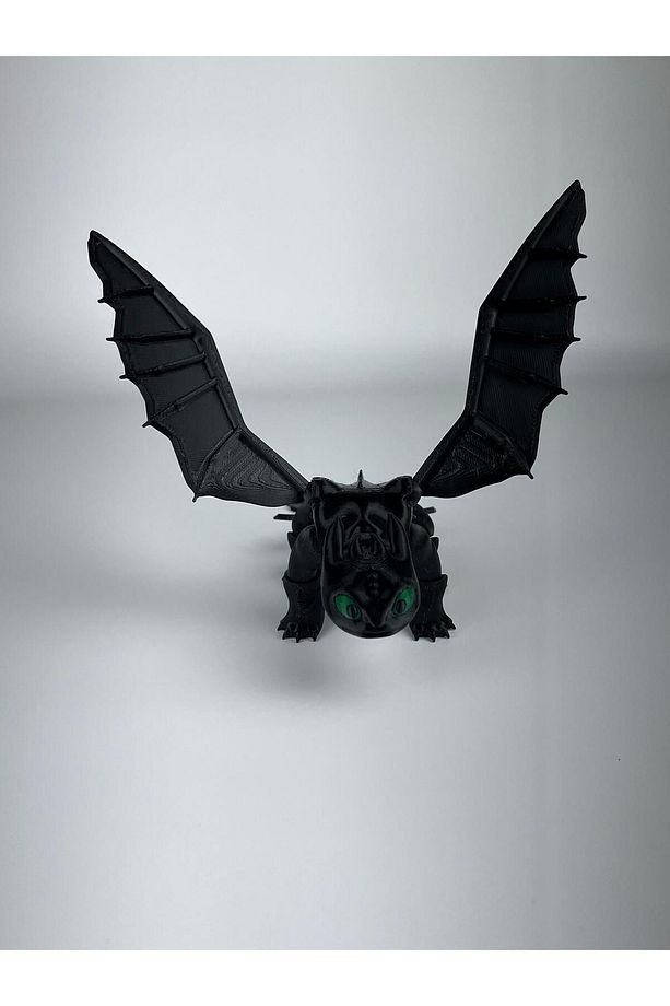 Dişsiz (toothless) Ejderhanı Nasıl Eğitirsin Hareketli Figürü - 20 Cm ( 1 Adet siyah ) hayatvesanat - 3