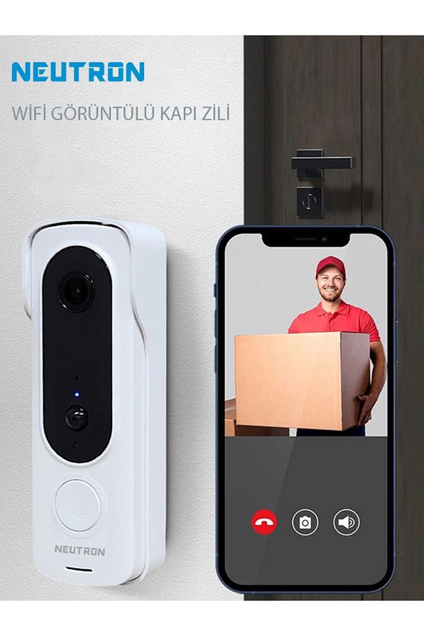 Ntl-sb-02mp Wifi Görüntülü Kapı Zili - 1