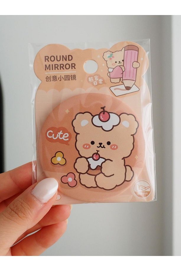 Bears Cute Yuvarlak Ayna Çanta Boy 4lü Set - 2