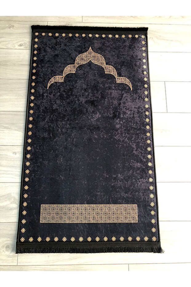 Non-Slip Base Machine Washable Digital Printed Prayer Rug 70x120cm
