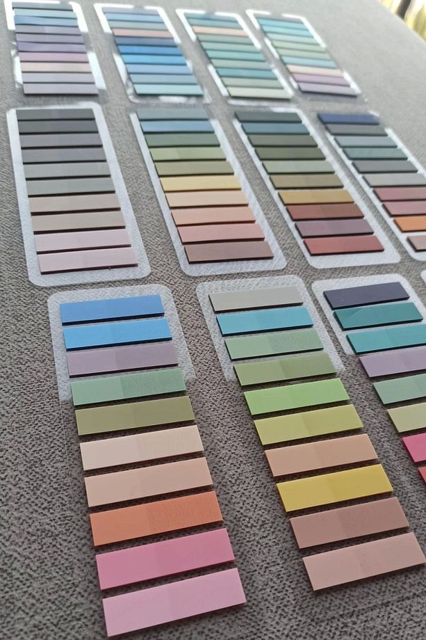 200 Yaprak 1 Paket Pastel Renk Post-it Yapışkanlı Not Kağıdı Index Sticker Indeks - 1