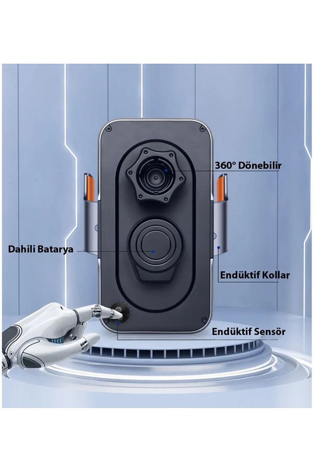 Magsafe Kablosuz iPhone Xiaomi Samsung Sensörlü Araç Tutucu Şarj Cihazı C11 - 4