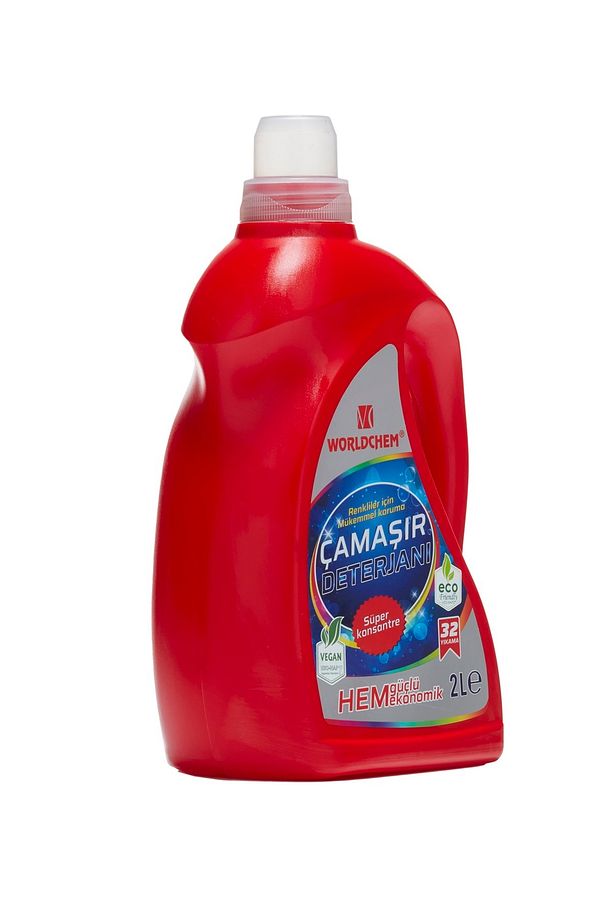 Bitkisel Sıvı Çamaşır Deterjanı Renkliler Için Çevre Dostu Konsantre 2 L - 3
