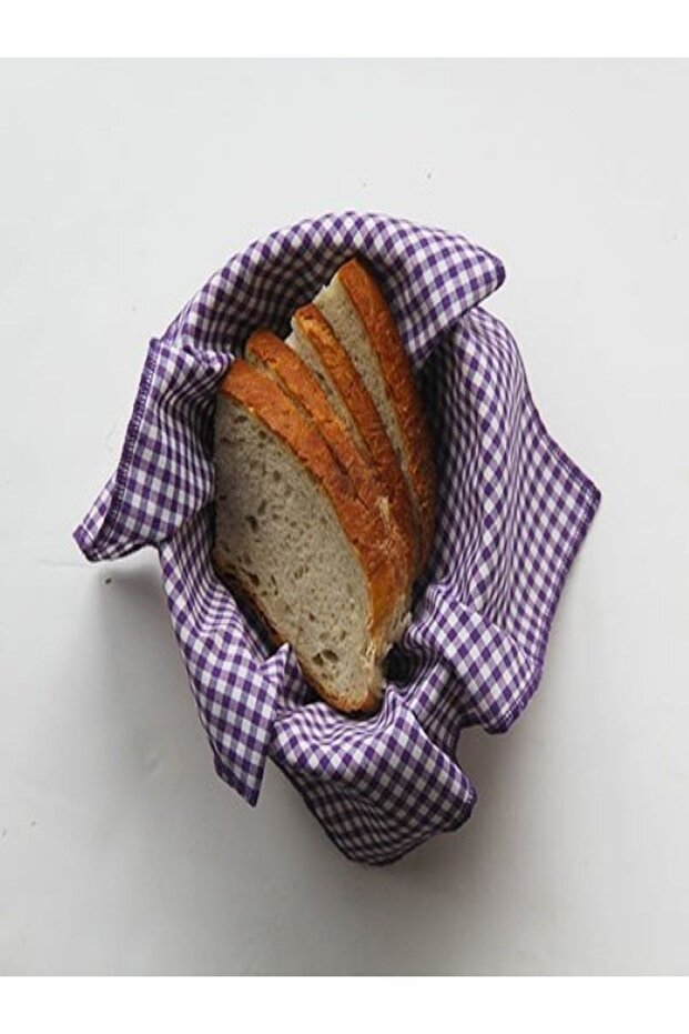 2 Gingham Bread Basket Napkins - 1