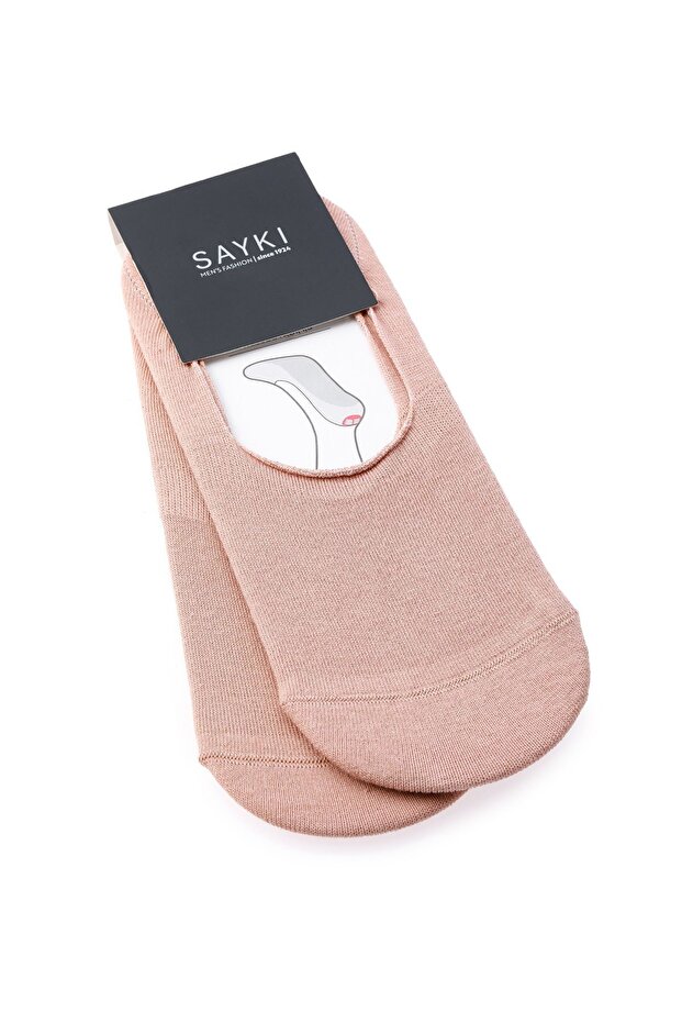 جوارب راقصة باليه مزدوجة من القطن باللون البيج - 1