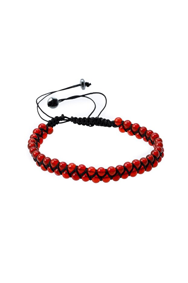 Kiremit Hematit Taş Bileklik - 1