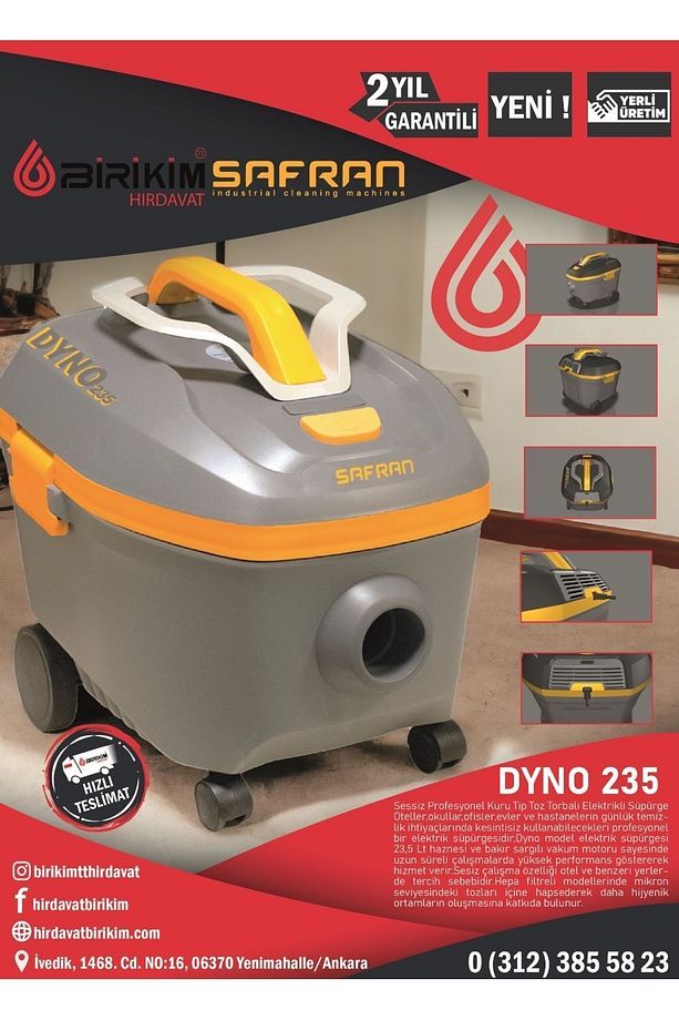 DYNO 235 Kuru Tip Elektrikli Süpürge - 5