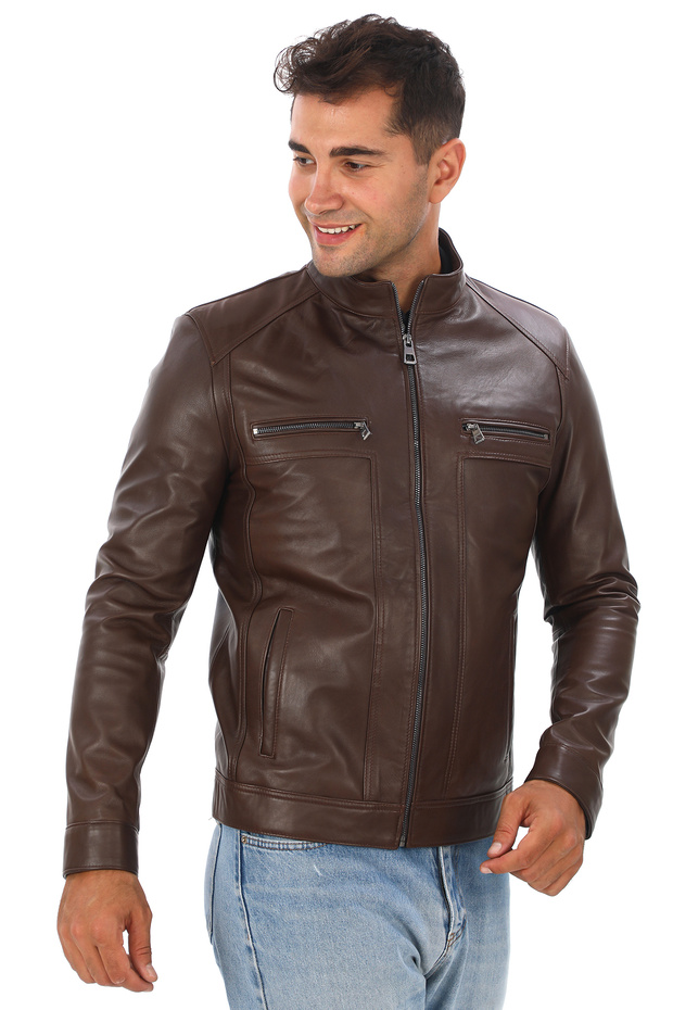 Erkek Hakiki Deri Mont - 1