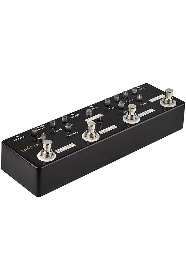 QuadraFX SL-918 Analog Gitar Efekt Pedalı (Reverb, Delay, FX Loop, Overdrive ve Distortion) - 3