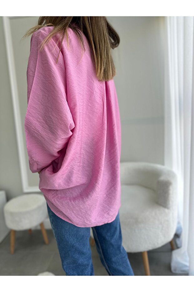 Pembe Gömlek(Oversize) - 4