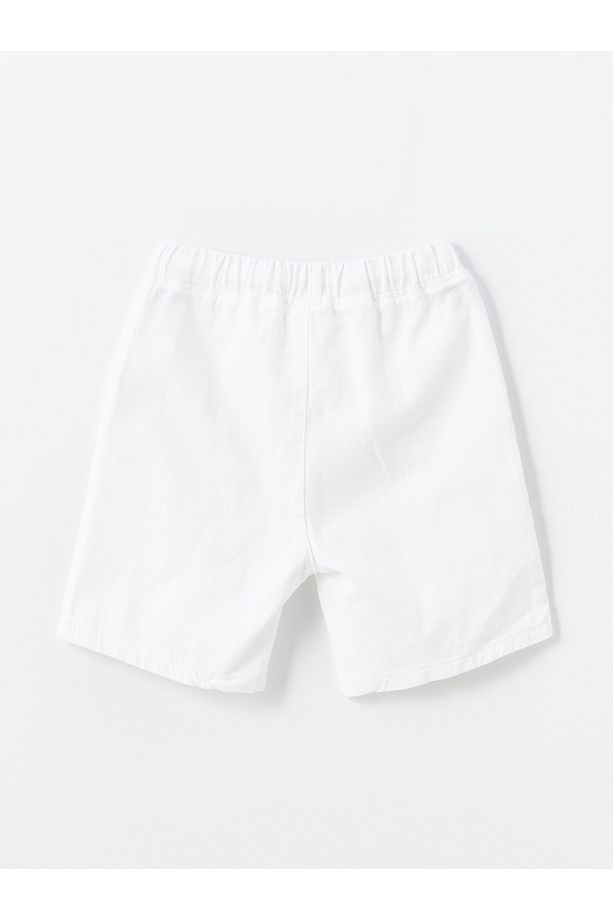 Beli Lastikli Basic Erkek Bebek Şort - 1