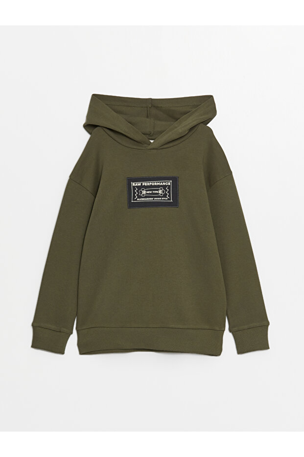 Lcw Kids Khaki Comfortable Fit Hooded Boy's T-Shirt (S4)