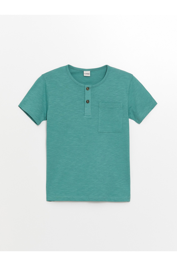 Crew Neck Basic Short Sleeve Boys' T-Shirt