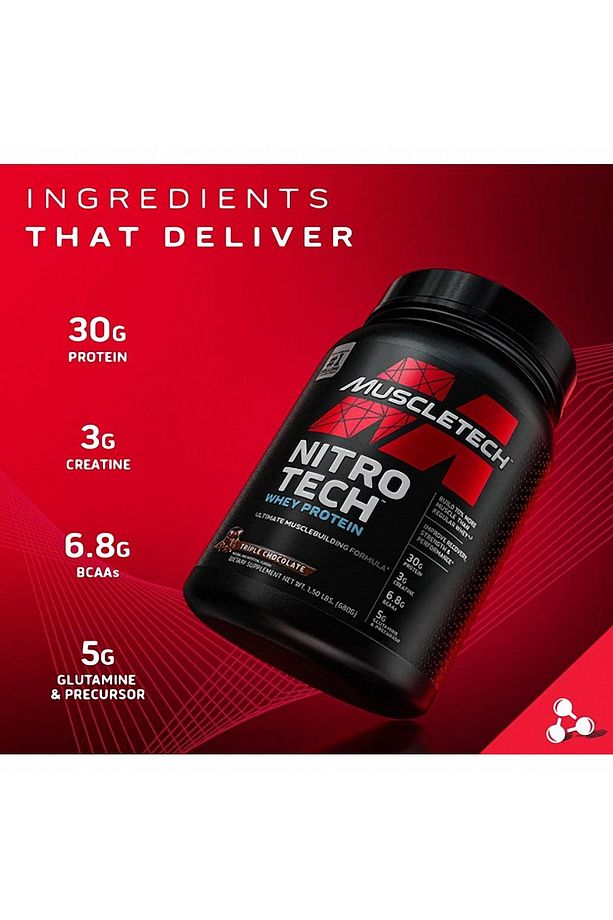 Nitro-Tech Whey Protein 1814 Gr ÇİKOLATA AROMALI - 2