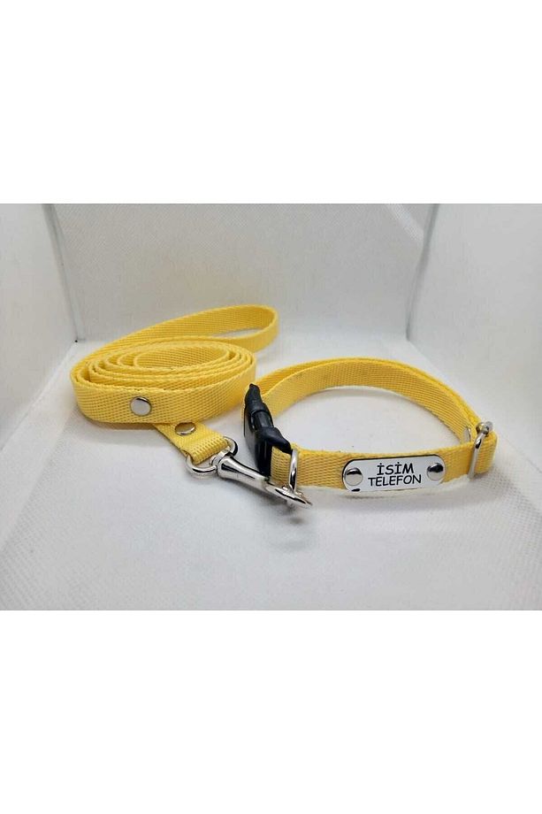Köpek Tasma Seti Isimlikli, Köpek Boyun Tasma Gezdirme Ve Künyeli, Yavru Köpek Ve Orta Irk Köpekler - 1
