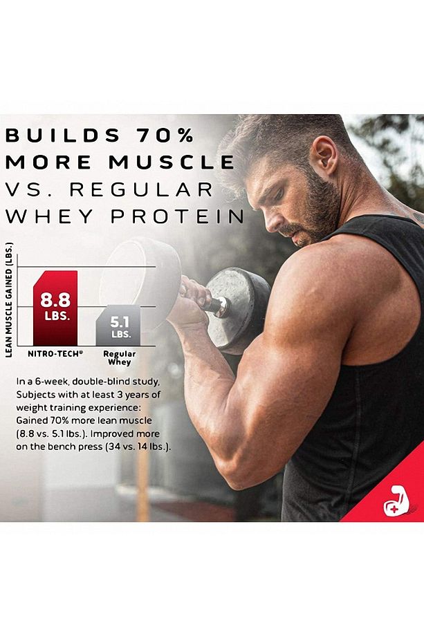 Nitro-Tech Whey Protein 1814 Gr ÇİKOLATA AROMALI - 3
