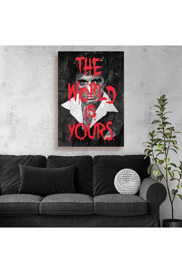 Tony Montana The World Is Yours Kanvas Tablo - 3