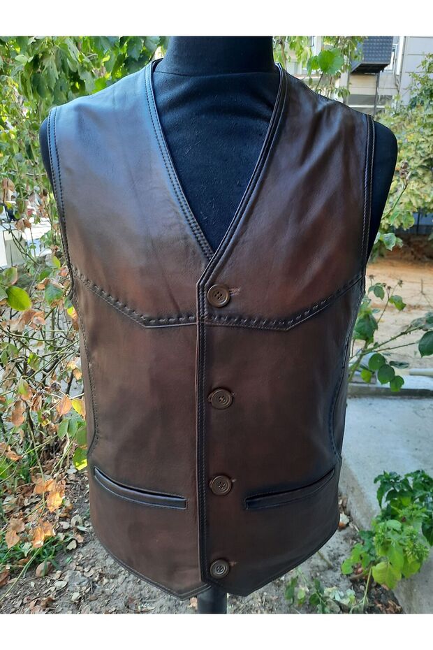 Titan Genuine Leather Vests