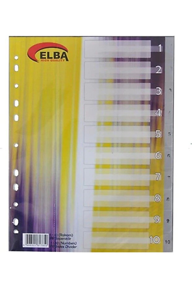 Separator 1-10 Numere Plastic A4 (30 BUC.) - 1