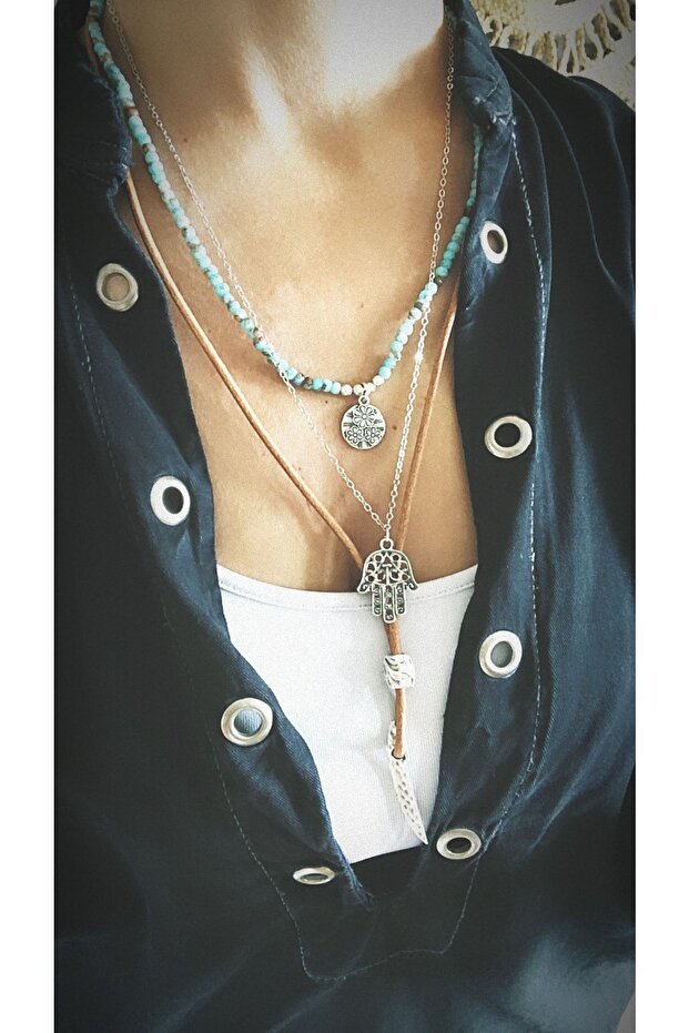 Boho Bereket Kolye Tasarım Set - 3