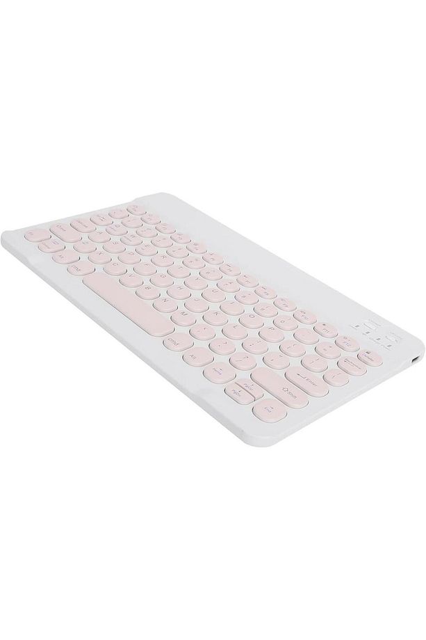 Powerway Maxron MX-3 7" Uyumlu Kablosuz Bluetooth Şarj Edilebilir Yuvarlak Tuşlu Klavye Mouse Seti - - 6