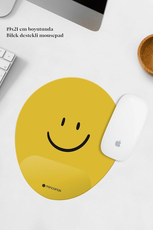 Renkli Bilek Destekli Oval Mouse Pad Mouse Altlığı - 1
