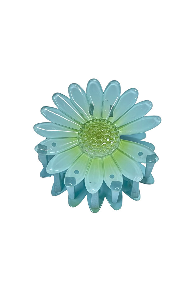 Sunflower Hair Clip with Butterfly Peg Covered 7.5 cm