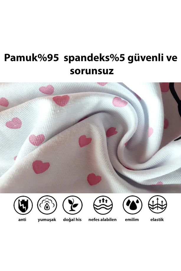 Kız Çocuk Desenli Boxer 5'li - 4
