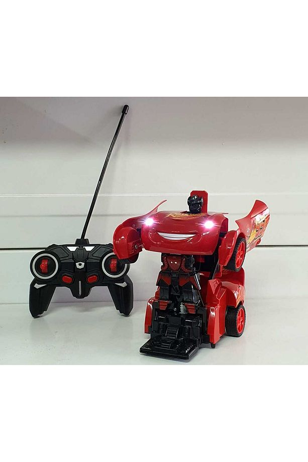 Oyuncak Şimşek Mcqueen Uzaktan Kumandalı Robota Dönüşen Araba Şarjlı - 2