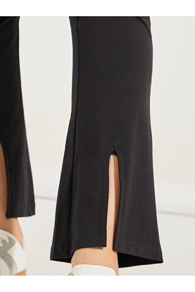 بنطال ضيق بطول الكاحل مع شق أمامي - 3