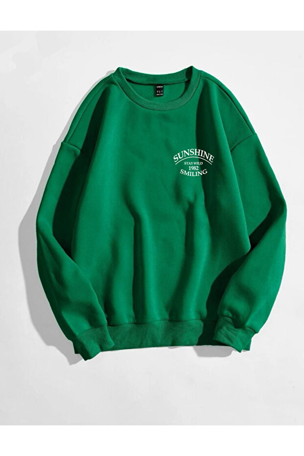 Stay Wild Sunshine Sweatshirt Printed Crew Neck Unisex