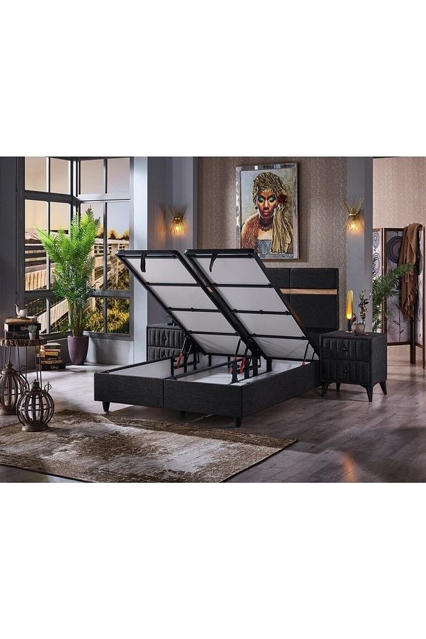 Roma Torba ve Paket Yaylı Pedli 4 Mevsim Ortopedik Yatak+Baza+Baza Başlığı - 6