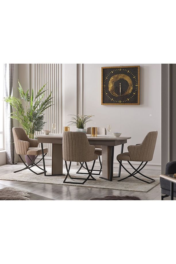 Vivaldi 6 Kişilik Açılır Yemek Masası 220 cm - 5