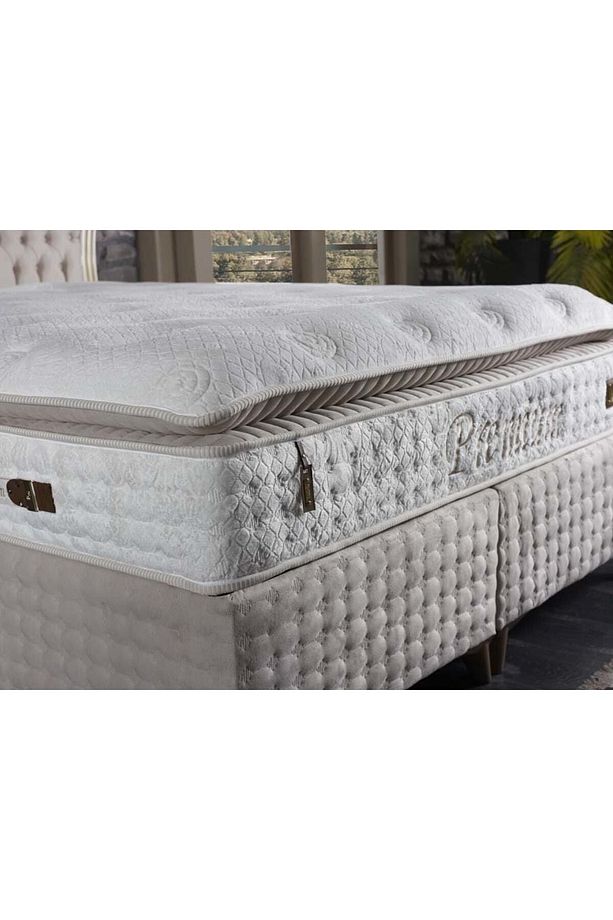 Tutku Home Premium Dinamik Yay Sistemli Yatak Baza Başlık Seti - 3