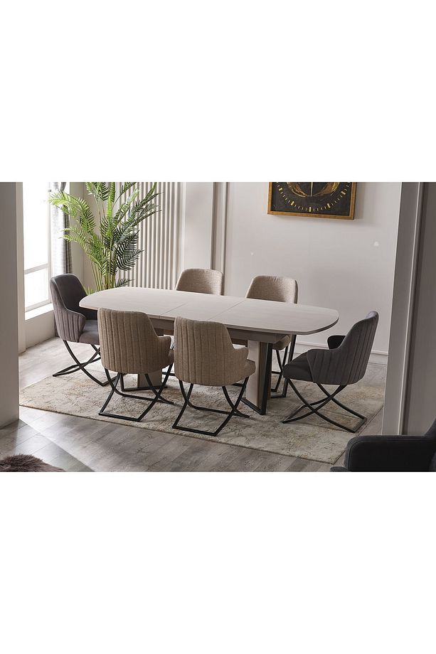 Vivaldi 6 Kişilik Açılır Yemek Masası 220 cm - 3