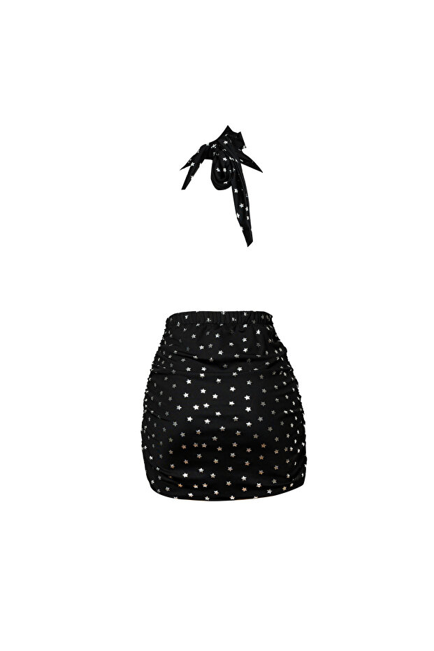 Star Patterned Mini Dress - 2