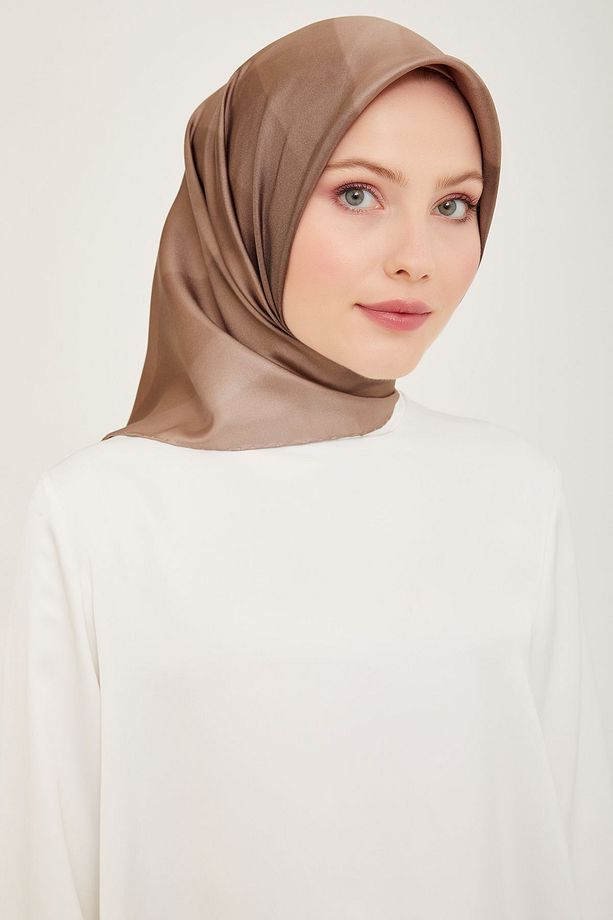 BELLİ SAF İPEK EŞARP 4019D (TWİLL) - 1