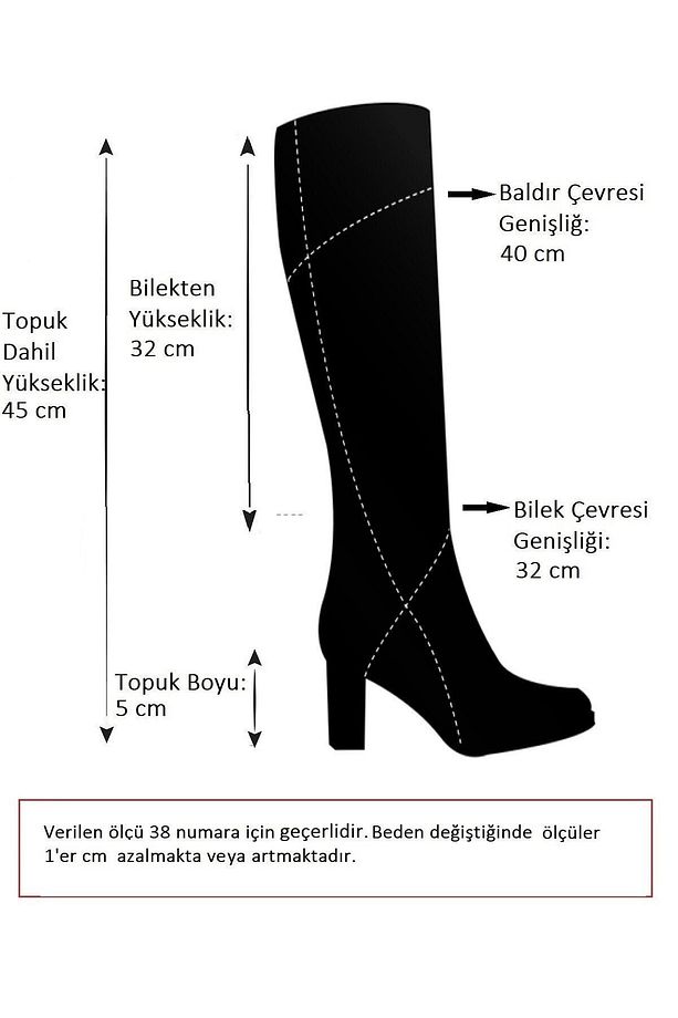 Taba Kadın Çizme E735051702 - 5