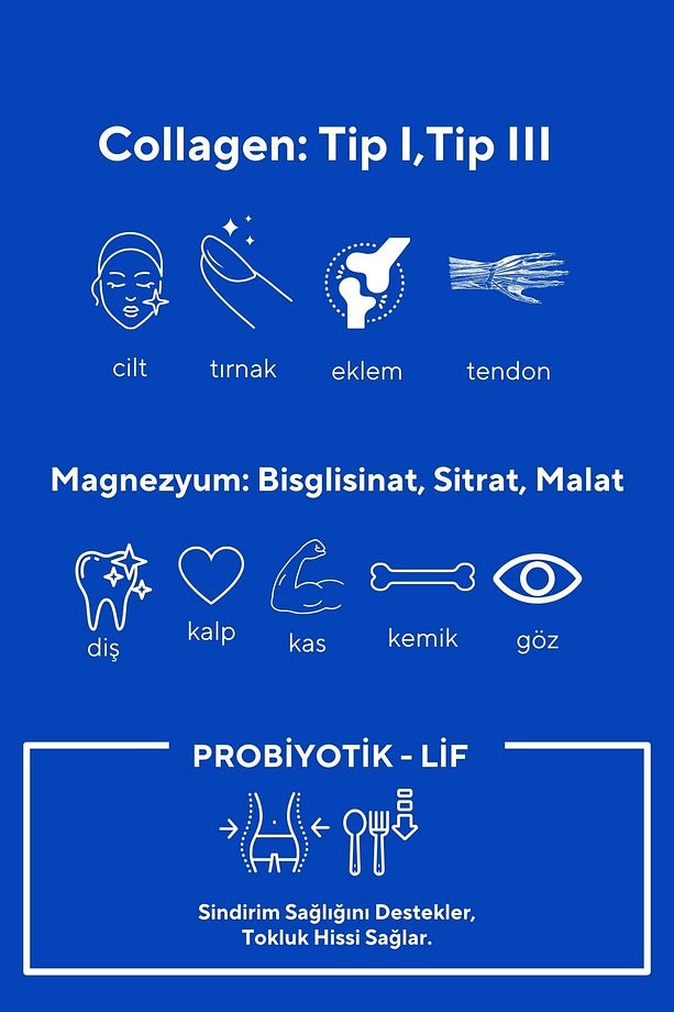 2'li Cilt Vitamini Ve Collagen Tip 1, 3 İçeren Magnezyum Complex - 5