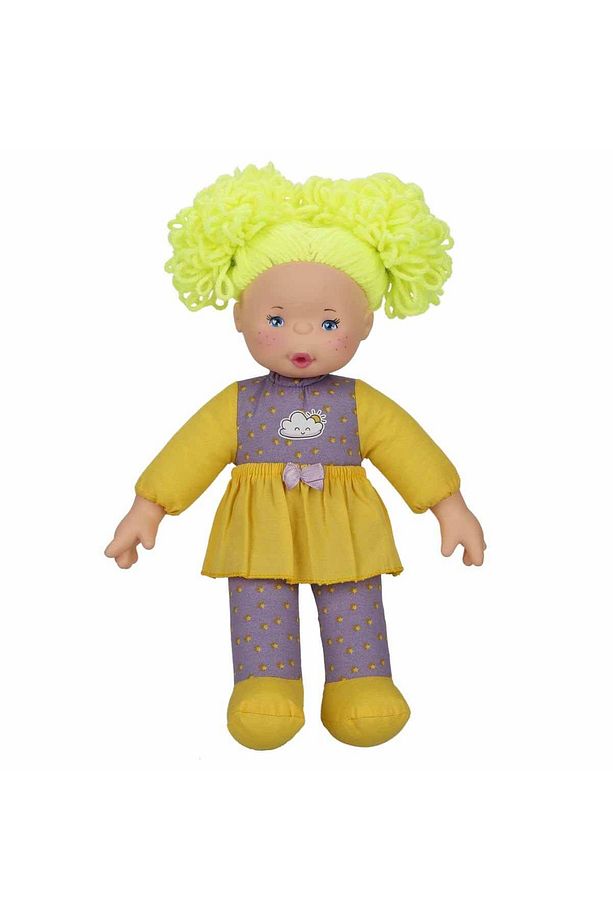 Gökkuşağı Bebekleri 35 cm sarı - turuncu - yeşi - mor saçlı - 1