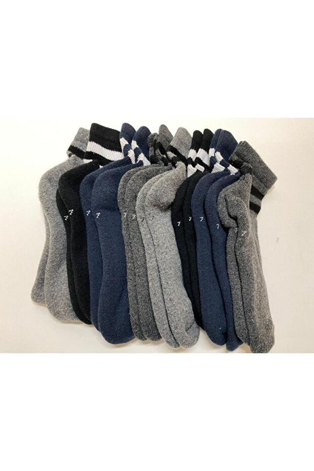 KIŞLIK HAVLU 8 ÇİFT ÇOCUK ÇORABI - 1