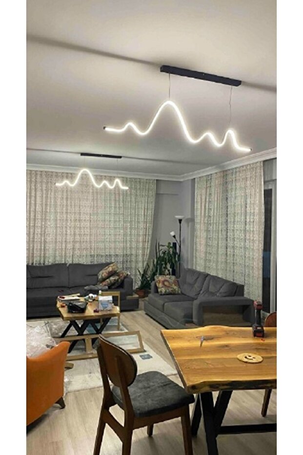 Led Avize Sarkıt 3renk - Worm 120 Cm - 2