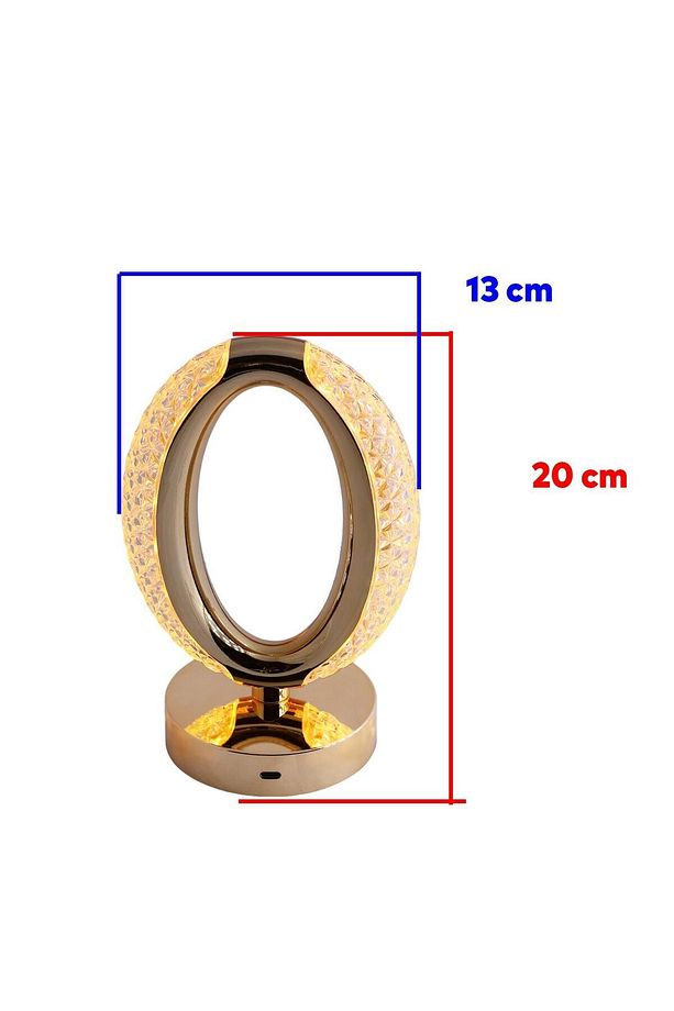 Modern Dekoratif Romantik Süsleme Masa Lambası Ledli Beyaz Sarı Soft Işıldak Şarjlı Masa Gece Lamba - 3